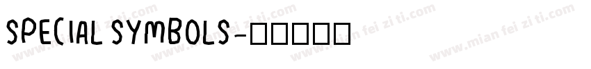 special symbols字体转换